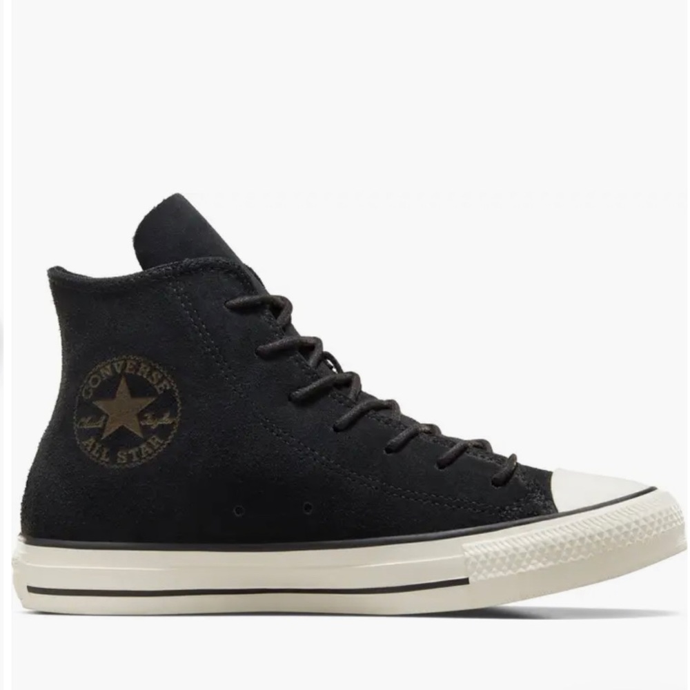 Converse Chuck Taylor All Star Mono Suede High-Top Shoes Black size 8.5